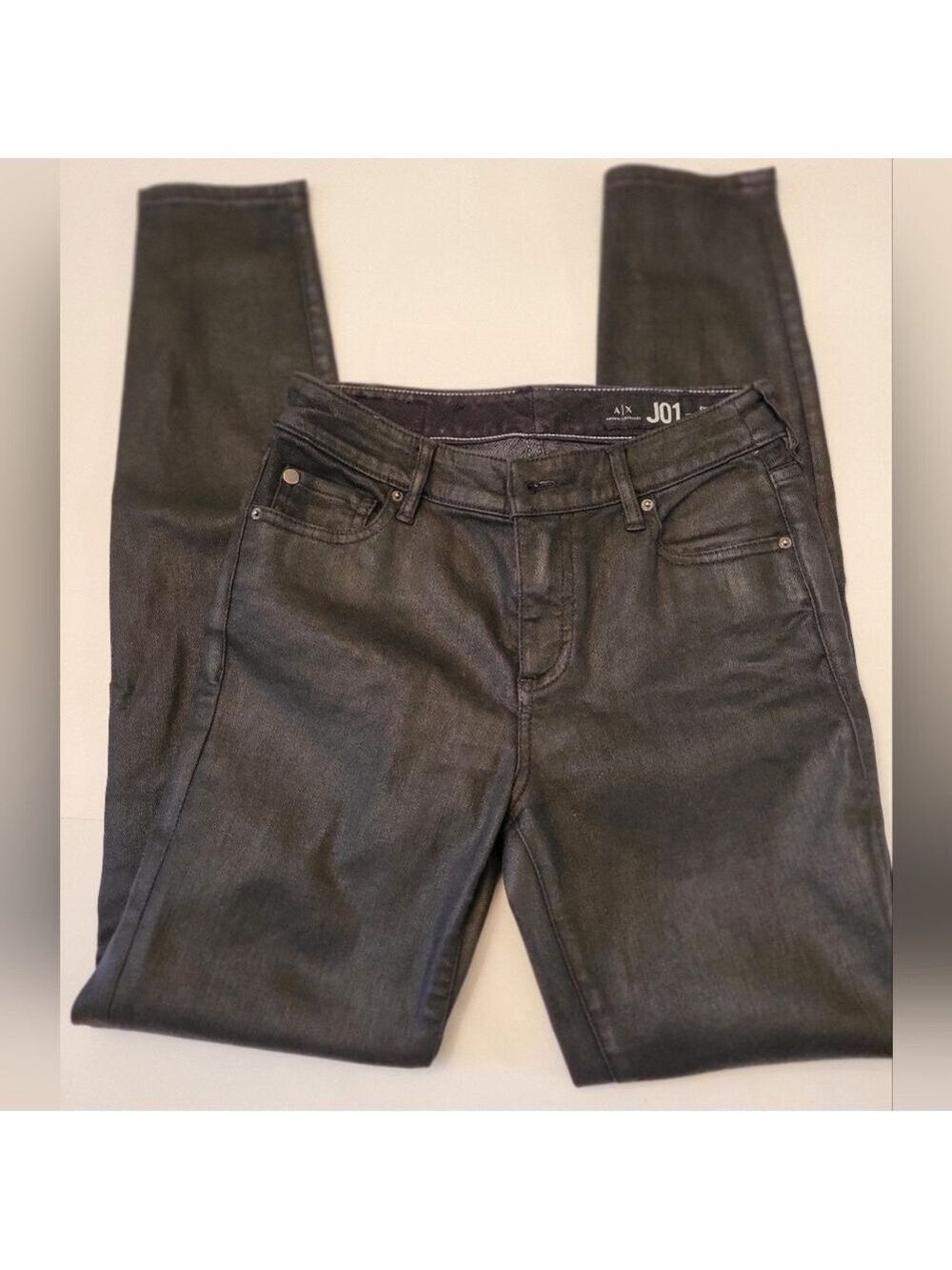 Armani Exchange Black Jeans J01 Super  Skinny 26